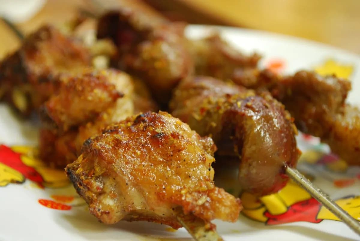 Alitas de pollo en freidora de aire