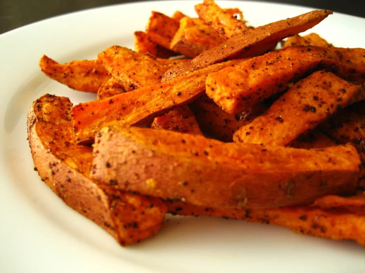 Batatas fritas en freidora de aire