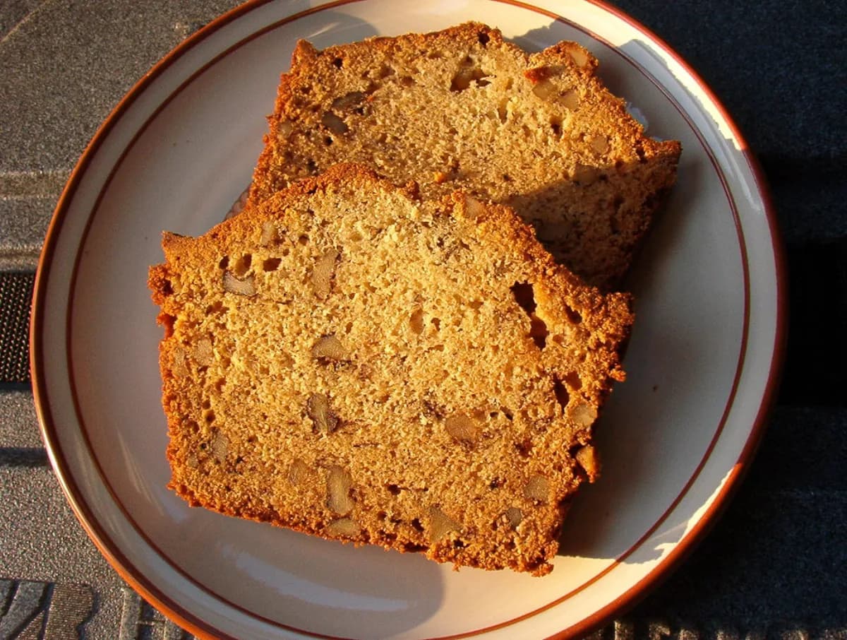 Budín de banana en freidora de aire