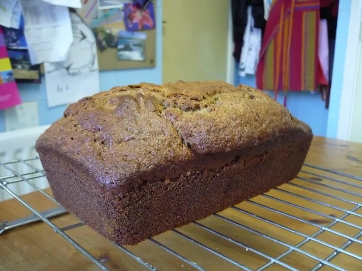 Budín de nueces en freidora de aire