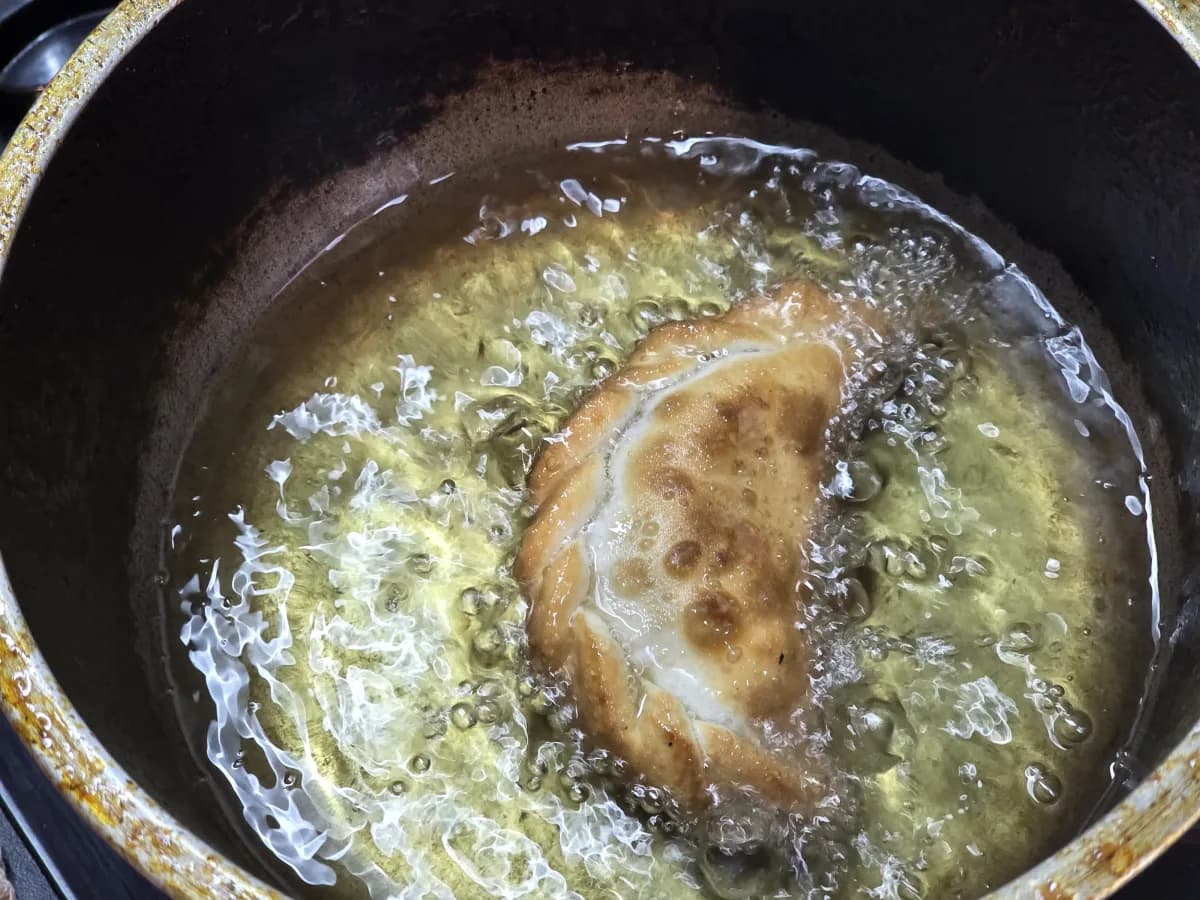 Empanadas de carne en freidora de aire