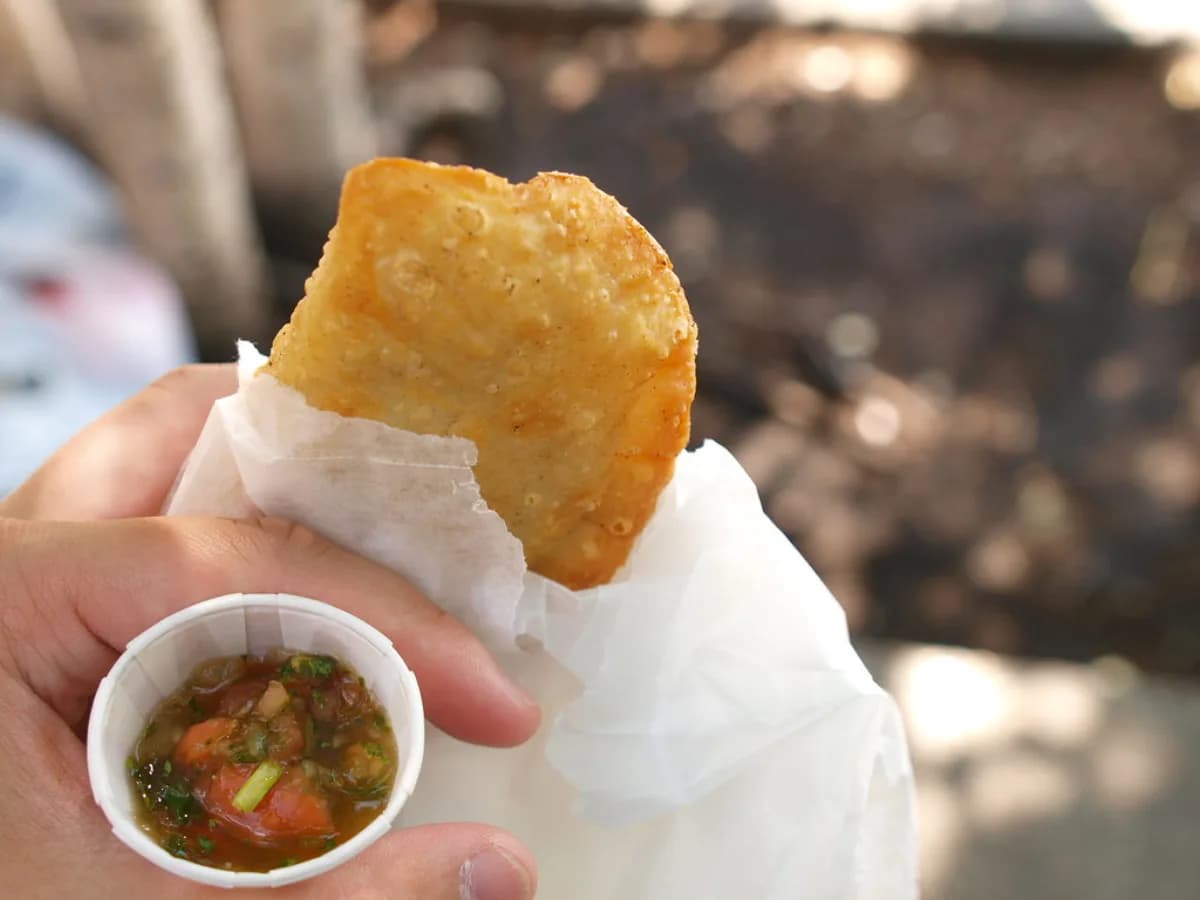 Empanadas de pollo en freidora de aire