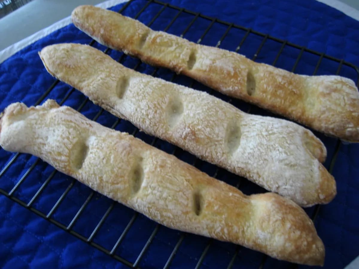 Grisines caseros en freidora de aire