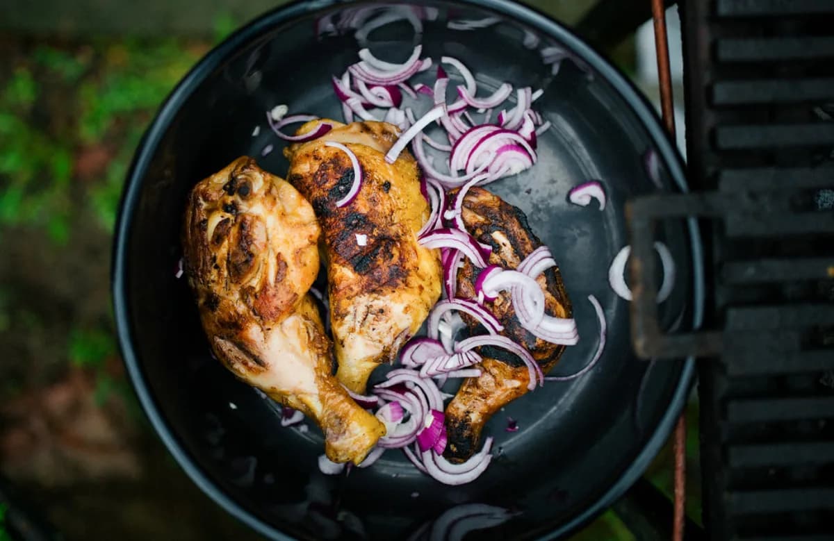 Muslos de pollo crocantes en freidora de aire
